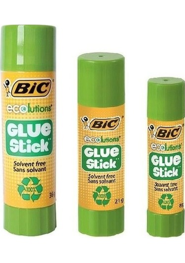 Bic Eco Glue Stick Yapıştırıcı 3 Lü Set 8-21-36 Gr