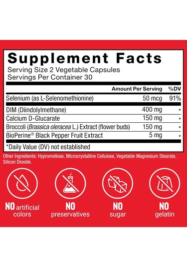 Force Factor Estrogen Balance For For Hormonal Acne, Metabolism, Menopause Dım Max, 400 Mg, 60 Caps