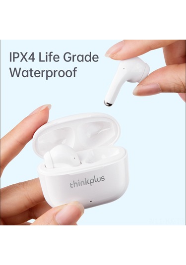 Kangvka Lenovo Lp40 Pro Kablosuz Bluetooth Kulaklık, Spor İçin Yarı Kulak İçi Tasarım, Uzun Pil Ömrü, Beyaz Stk İngilizce Sinyal Versiyonu