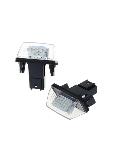 Yeni 1 Çift 18 Led Lisans Numarası Plaka Işıkları Lamba Peugeot 206 207 307 308 406 Citroen C3/c4/c5/c6