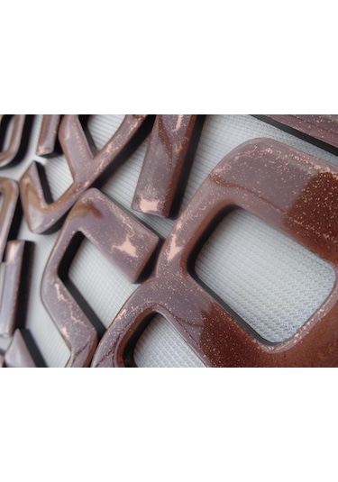 12Cm Bakır Eskitme Kapı Daire Villa Bina Birim Numarası No:0