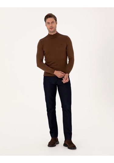 Pierre Cardin Erkek Koyu Kahverengi Kazak /triko 50314176-vr084 Koyu Kahverengi
