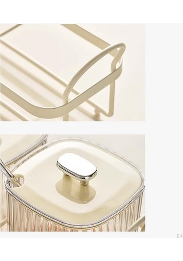 Pazly 3 Bölünmüş Baharat Kavanozu Şekerlik Kurutulmuş Meyve Servis Tepsisi Kapaklı 3 Adet Diğer