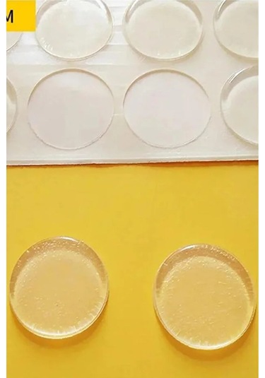 Cam Kesme Tahtası Ayağı 22mm 15 Adet, Slikon Yapışkanlı Ayak, Kaymayı Önleyen Masa Alt