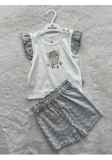 Şortlu İkili Takım Gri