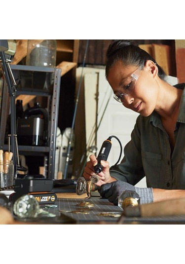 Worx Wx739.9 Makerx 20volt Kömürsüz Profesyonel Gravür Makinesi + 19 Aksesuar Akü Dahil Değildir