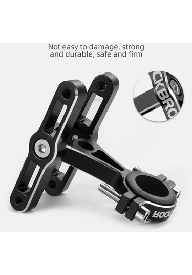 Rockbros Ks-415 Alüminyum Alaşımlı Mtb Yol Bisikleti Şişe Montaj Adaptörü Çift Taraflı Su Şişesi Kafesi Tutucu Adaptörü