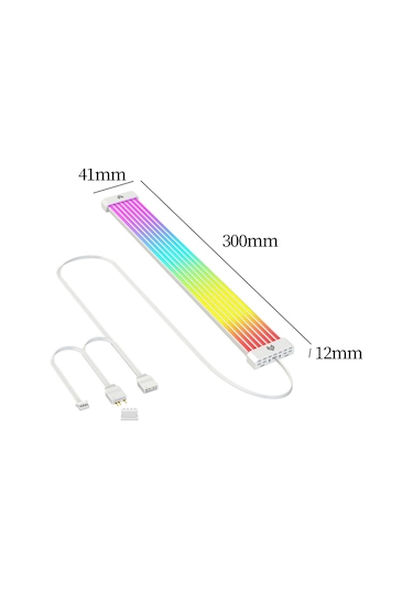 Homyl Rgb Güç Uzatma Kablosu Pc Manyetik Montaj 8p-çift-8p