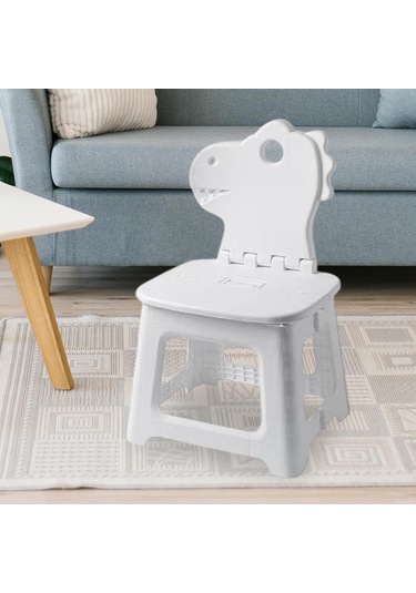 Suntek Katlanır Basamaklı Tabure Kompakt Ayak Taburesi Dinozor