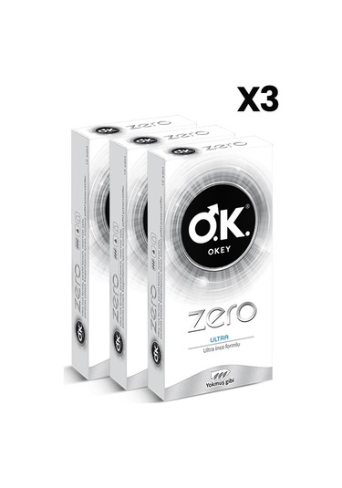 Okey Zero Ultra Prezervatif 3 x 10'lu