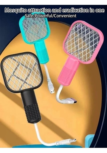Zyzqstore Türkçe Elektrikli Sivrisinek Sineklik Uv Işık Kanca Böcek Havada Avlayan Şarjlı Model