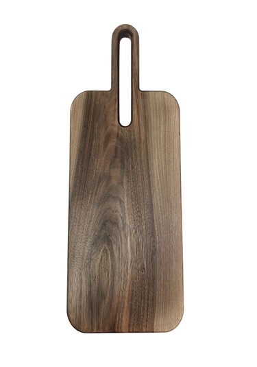 Yekpare Masif Ahşap Sunum Tahtası Kesme Tahtası Ceviz Medium 3