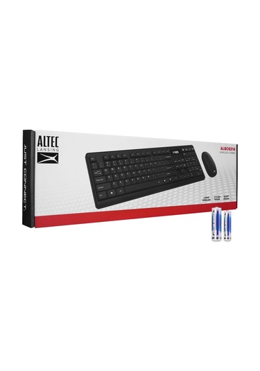 Altec Lansing Albc6314, Siyah, 2.4ghz Kablosuz, Türkçe Q, Klavye Mouse Set Diğer