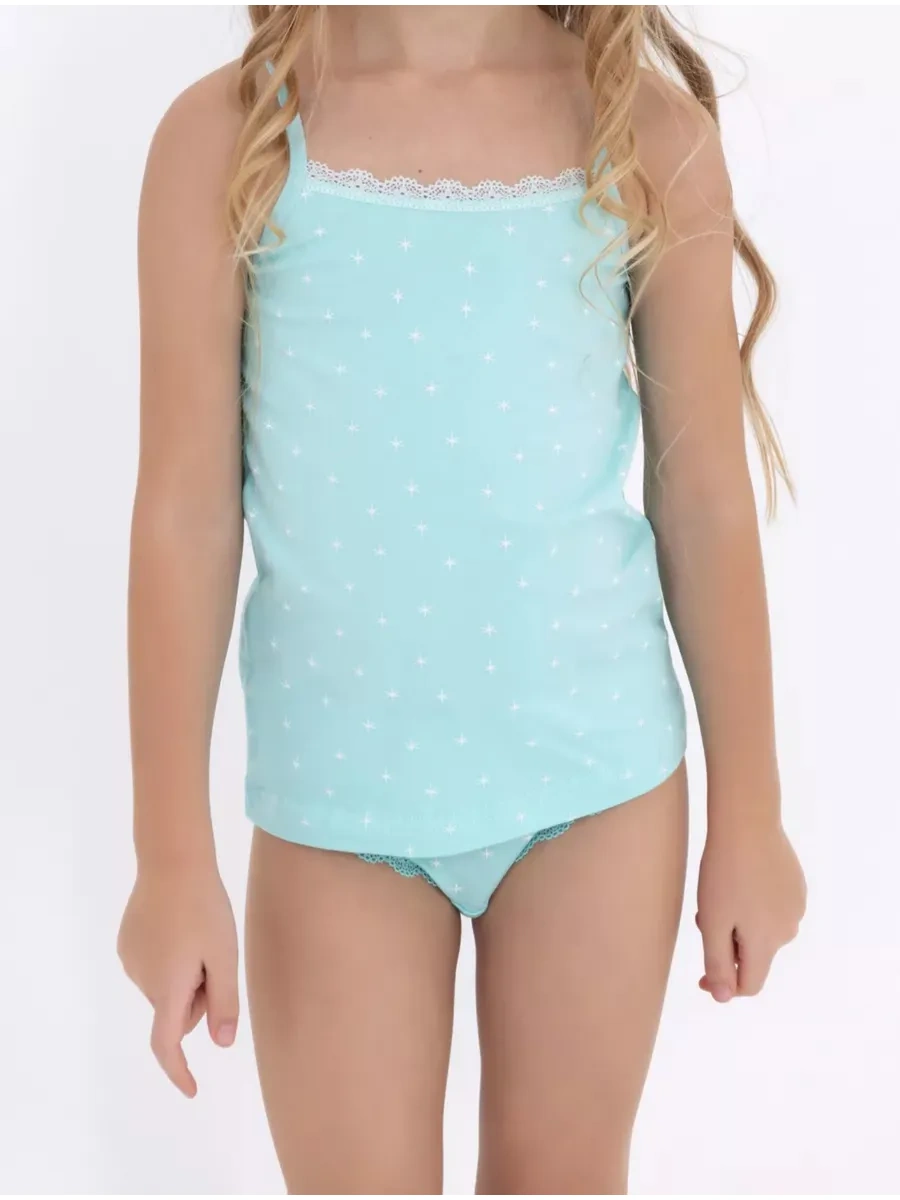 Donella Çocuk İç Çamaşır Atlet Seti 5 Adet Düz Desenli 233411641 Turkuaz