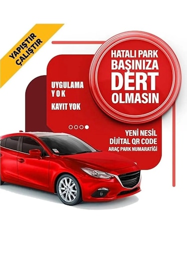 Hatalı Park Orkod Okuyucu Sticker