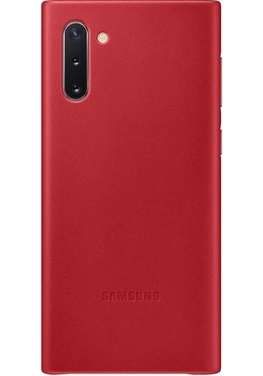 Samsung Note10 Deri Kılıf Kırmızı - Ef-vn970lregww