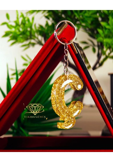 Anahtarlık Harfli Model Kişiye Özel Modeller Açık Gri