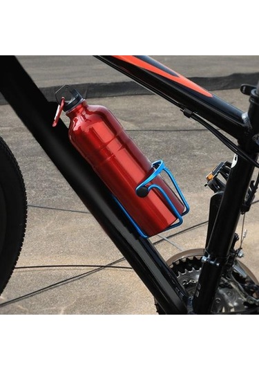 Bisiklet Su Şişe Kafesi Ağır Hizmet Tipi Alüminyum Alaşımlı Evrensel Mtb Bisiklet Bisiklet Su Bardağı Tutucu Depolama Rafı Bisiklet Aksesuarları Gümüş