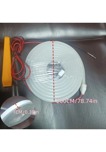 Fochsia 78.74 İnç Buz Mavisi Led Bagaj Aydınlatma Işık Şeridi Otomatik Sensörlü Tarama Işığı Suv Sedan Kamyon İçin