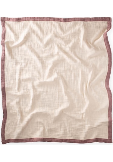 Cigit Kalın Biyeli Çift Kat Ham Battaniye 85x90 Cm Bakır Krem