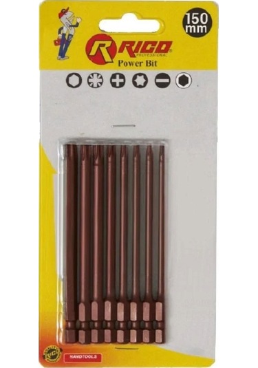 Rico 005-kk1124 Kaplamalı Torx Bits Seti 150 Mm 8 Parça