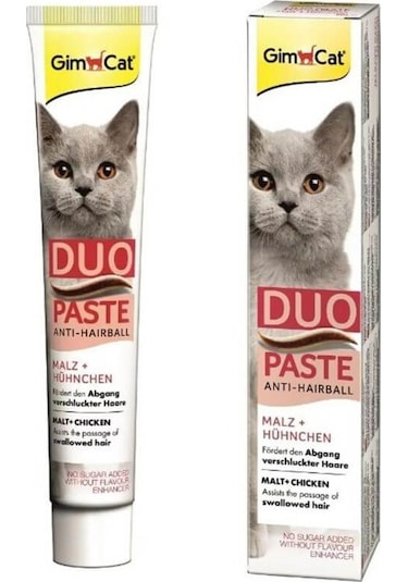 Gimcat Anti Hairball Duo Paste Tavuklu Malt Kedi Macunu 50 G