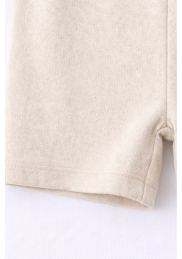 For My Baby Basic Bebek Şortlu Takım Bej