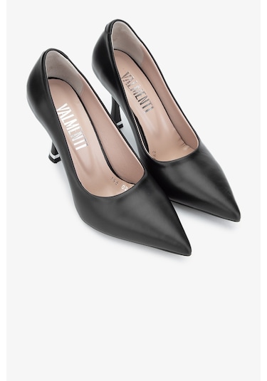 Valmenti Rigel Kadın Siyah Anl Hakiki Deri Topuklu Ayakkabı 923 796-1 Bn Ayk Y24 Siyah