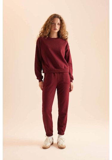 Defacto Bordo Kadın Alt-üst Takım D8022ax/br43 Bordo
