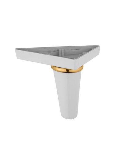 Mobilya Koltuk Ayağı Baza Çekyat Chester Oturma Grubu Ayağı Beyaz 12 Cm 1 Adet