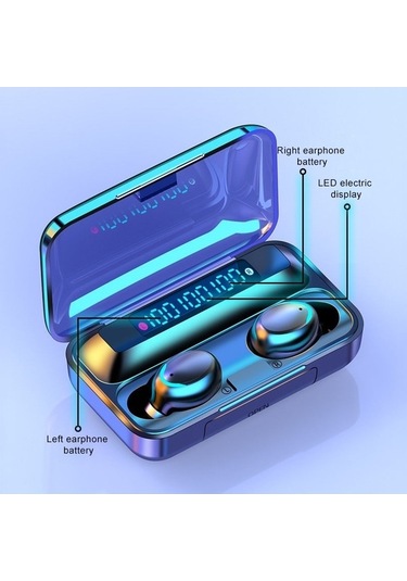 Prestigegoods F9-5c Bluetooth Kulaklık: Dijital Gürültü Azaltma, El Kayışı, 220 Saat Pil
