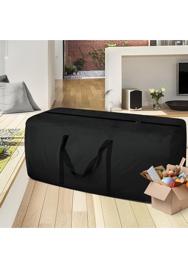 Veranda Yastık Depolama Çantası, Dış Mekan Mobilyaları Yastıkları İçin 68 İnç Depolama Çantası Altın