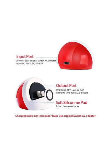 Neevoyu Nintendo Switch/switch Lite Şarj Dökümü - 45 Görsel İlişkili, Taşınabilir, Kaymazsız Silikon Korumalı Oyun Konsolu Standı