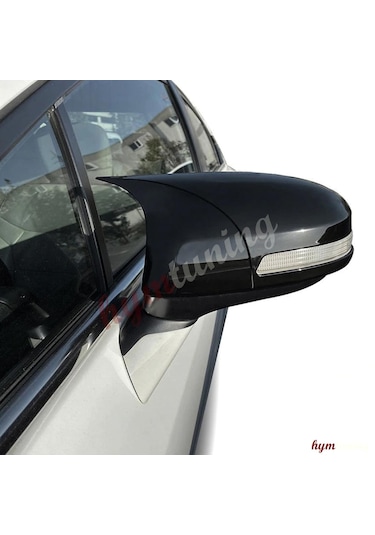 Honda Civic Fb7 Yarasa Ayna Kapağı - Parlak Siyah - Abs Plastik