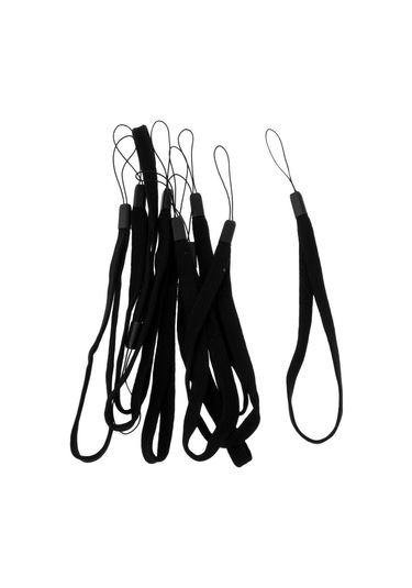 Dolıty 10 Adet El Feneri Kordon Bilek Kayışı Kemer Kablosu Siyah