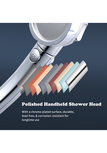 Vkemall 360 Dönebilir 3 Modlu Duş Başlığı - Püskürtme, Yağmur Ve Karışık Mod İle Pratik Banyo Keyfi Diğer