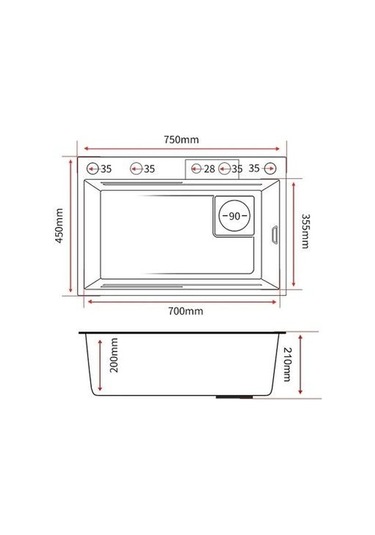 Puroser Teknolojik Mutfak Eviye Seti Siyah Krom Evye Şelale Evye 3 Fonksiyonlu Bataryası Dahil