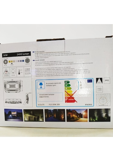 30W Led Projektör Ecolite Gün Işığı(Sarı Işık)