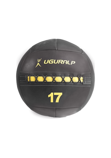 Uğuralp Deri Sağlık Topu 17Kg - Crossfit Model Medicine Ball