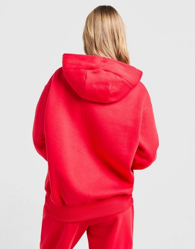 Nike Phoenix Kadın Kırmızı İçi Polarlı Loose Fıt Sweatshirt-sportxoutlet Kırmızı
