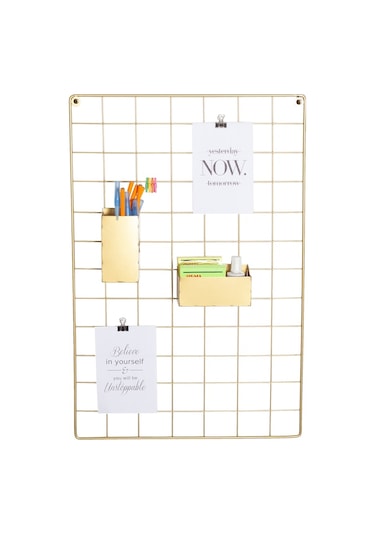 Metal Tel Pano Gold Fotoğraf Askısı Notluk 40X60 Catchme (415764490)