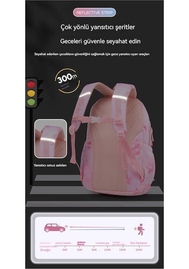 Kuromi Çocuk Okul Çantası Ekose Okul Çantası Büyük-mor 02-65-956 Mor