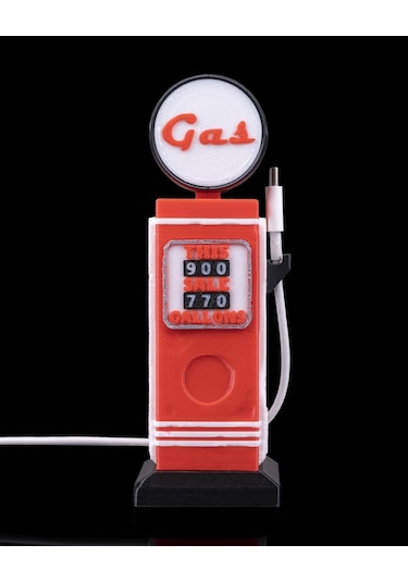 Pump It Up Kablo Tutucu Retro Benzin Pompası Tasarımı-175