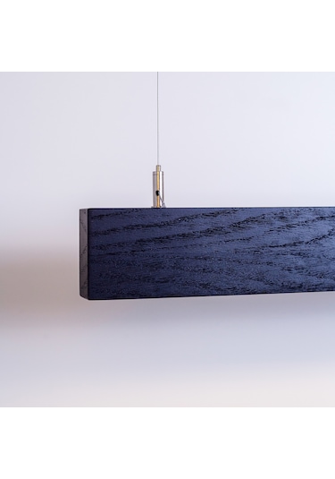 Box Modern Ahşap Aydınlatma - Minimal Led Sarkıt Avize Siyah
