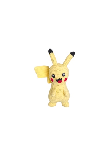 Pikaçu Örme Oyuncak Koyu Sarı