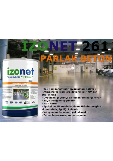 İzonet 261 Parlak Beton 3,5 Kg
