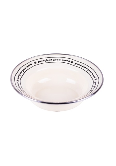 Mood Emaye Çukur Makarna Ve Salata Tabağı