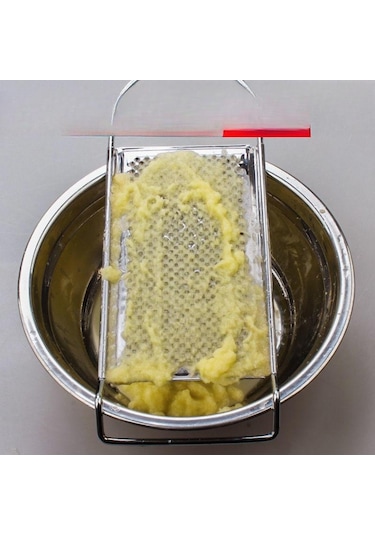 Paslanmaz Çelik Çamur Taşlama Zencefil Çamur Taşlama Patates Püresi Taşlama Meyve Çamur Bebek Maması Ev Patates Parlatma Makinesi Plastic - Small Hole