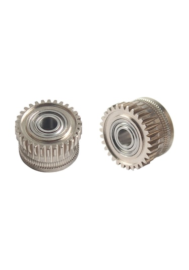 Fosenze Creality K1/k1 Max/k1c Uyumlu Nanokaplı Nikel Kaplı Ekstruder Dişlisi - 3d Yazıcı Aksesuarı 2 Adet Dişli + 2 Vis