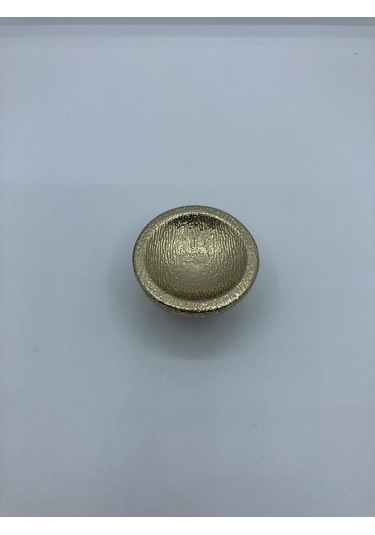 Plastik, 45 Mm Çapı Dolap, Vestiyer, Mobilya Düğme Kulp 5 Adet Gold Kaplama